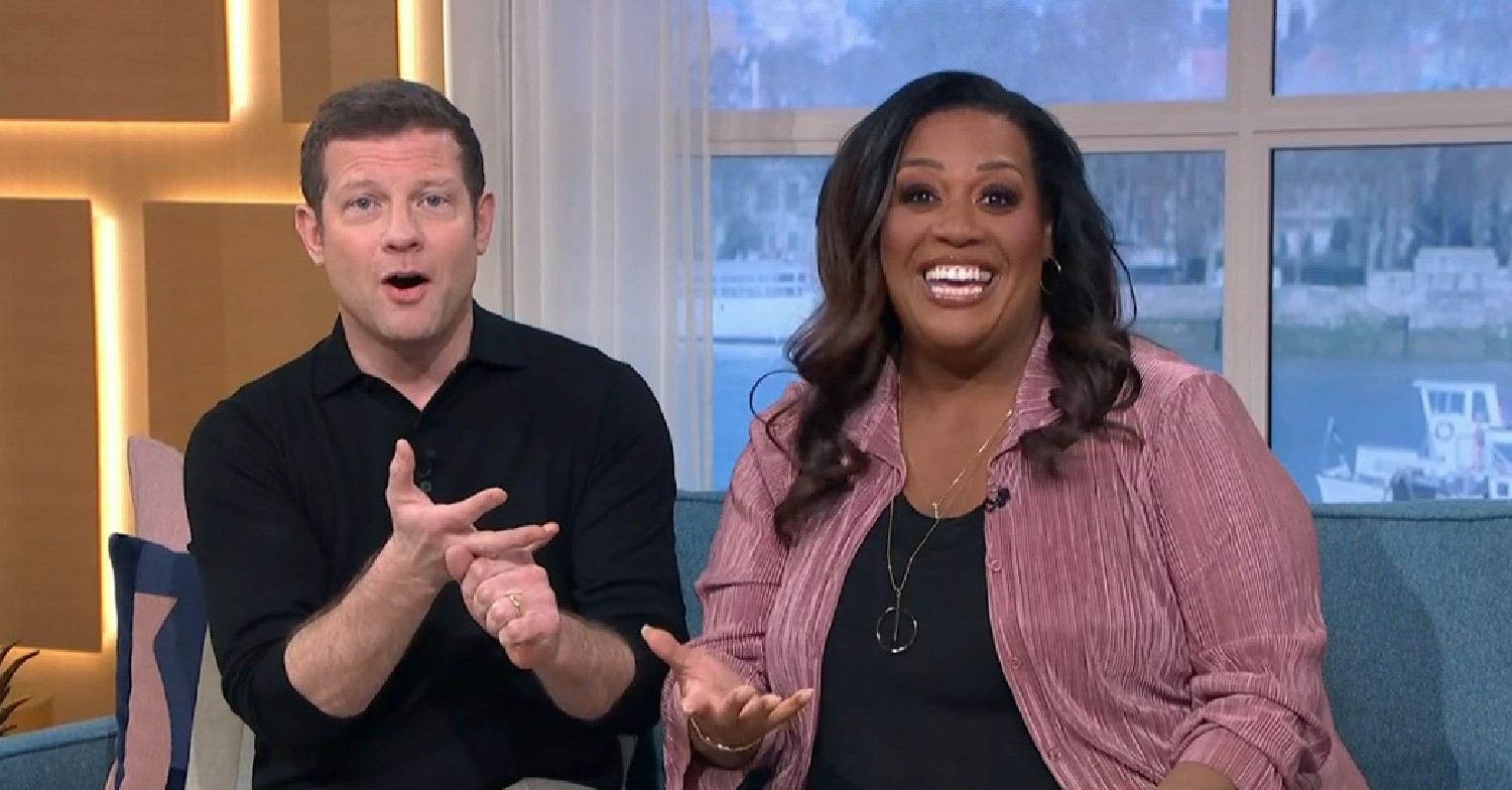Dermot O'Leary and Alison Hammond smiling on This Morning