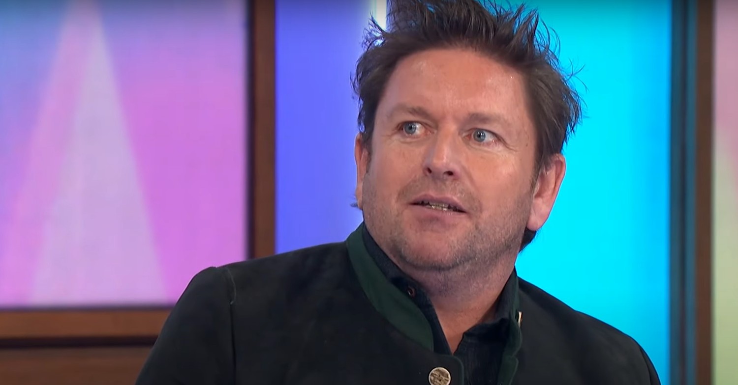 Chef James Martin looking shocked on Loose Women