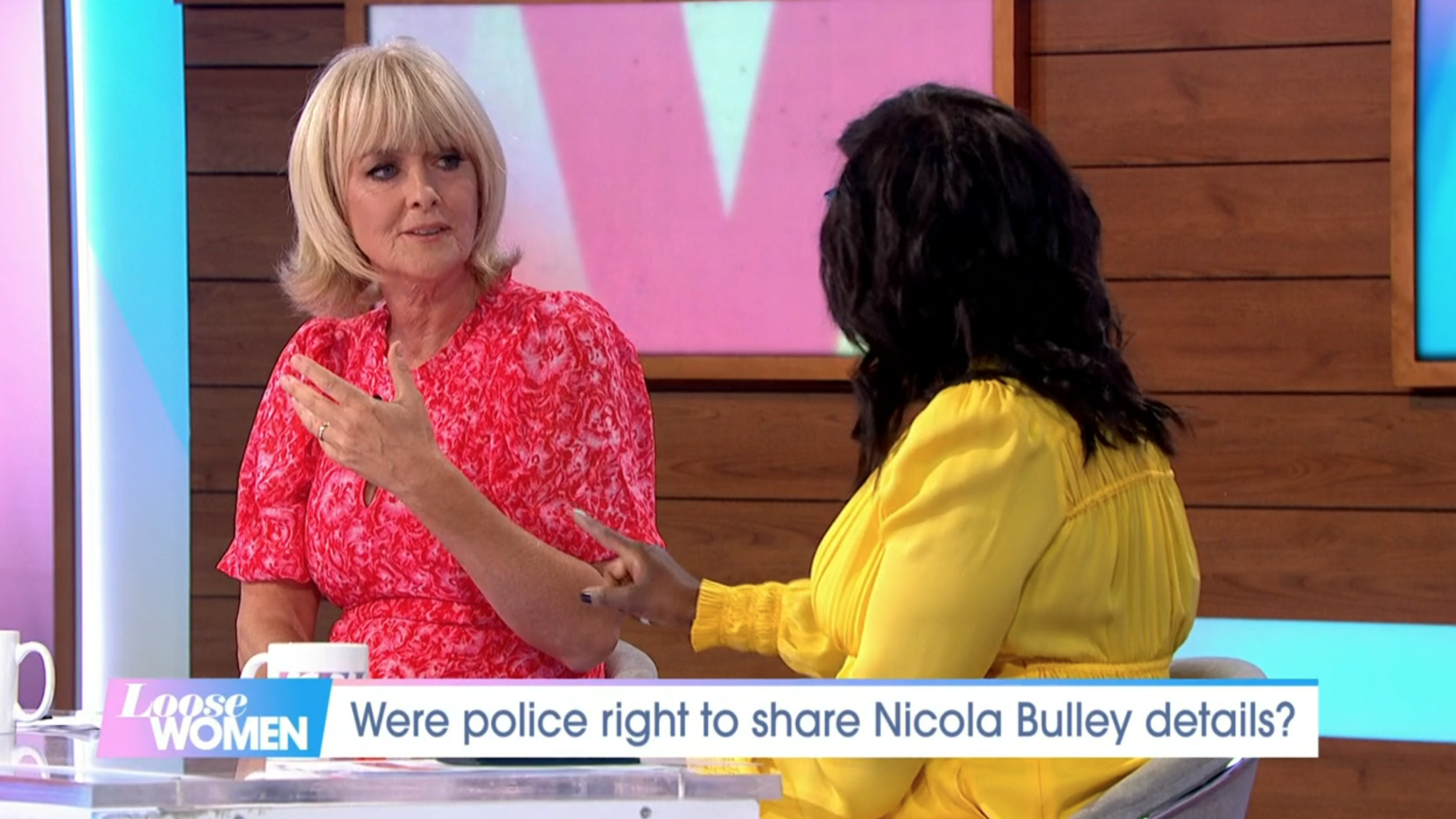 Kelle Bryan and Jane Moore arguing over Nicola Bulley