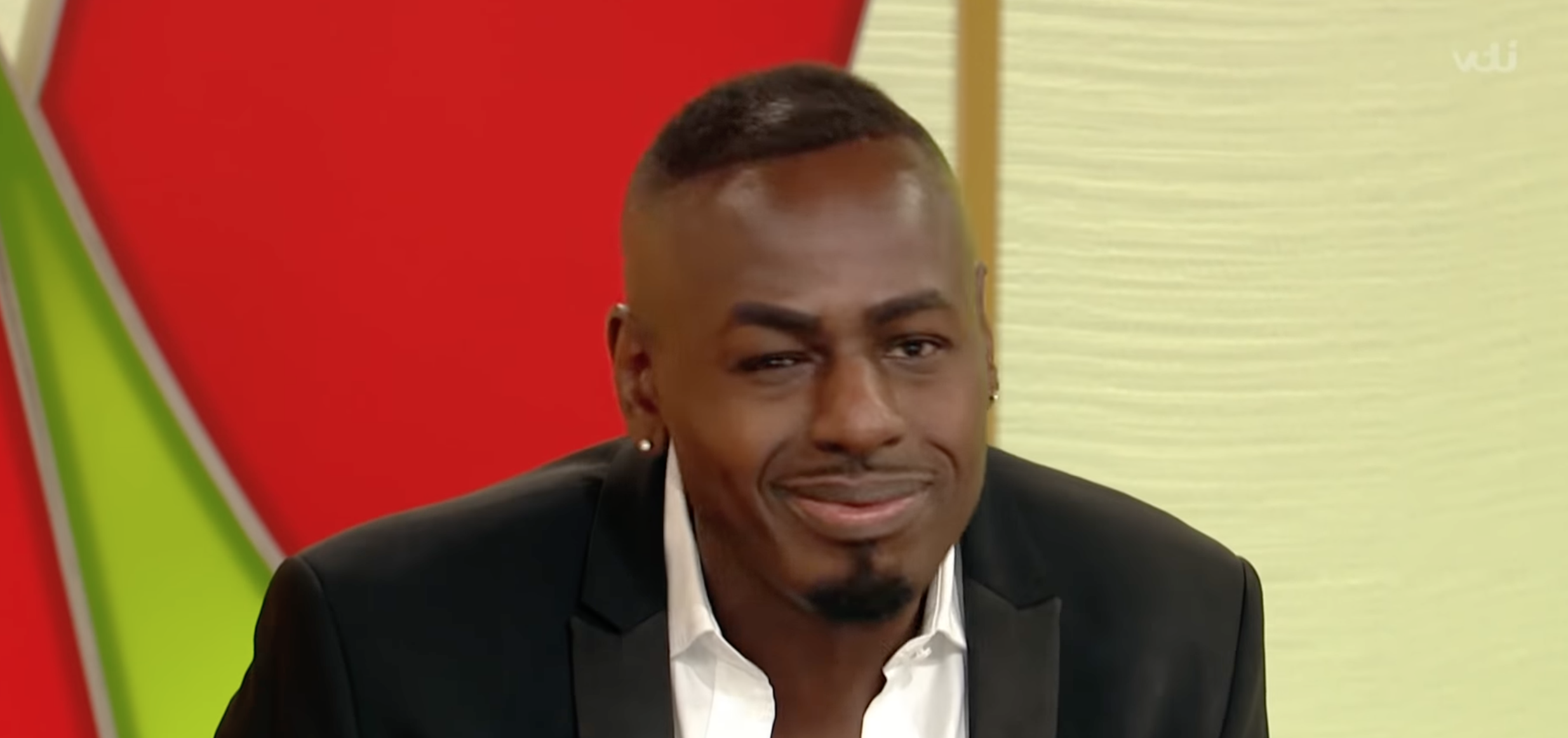 Ben Ofoedu smirking on Loose Women