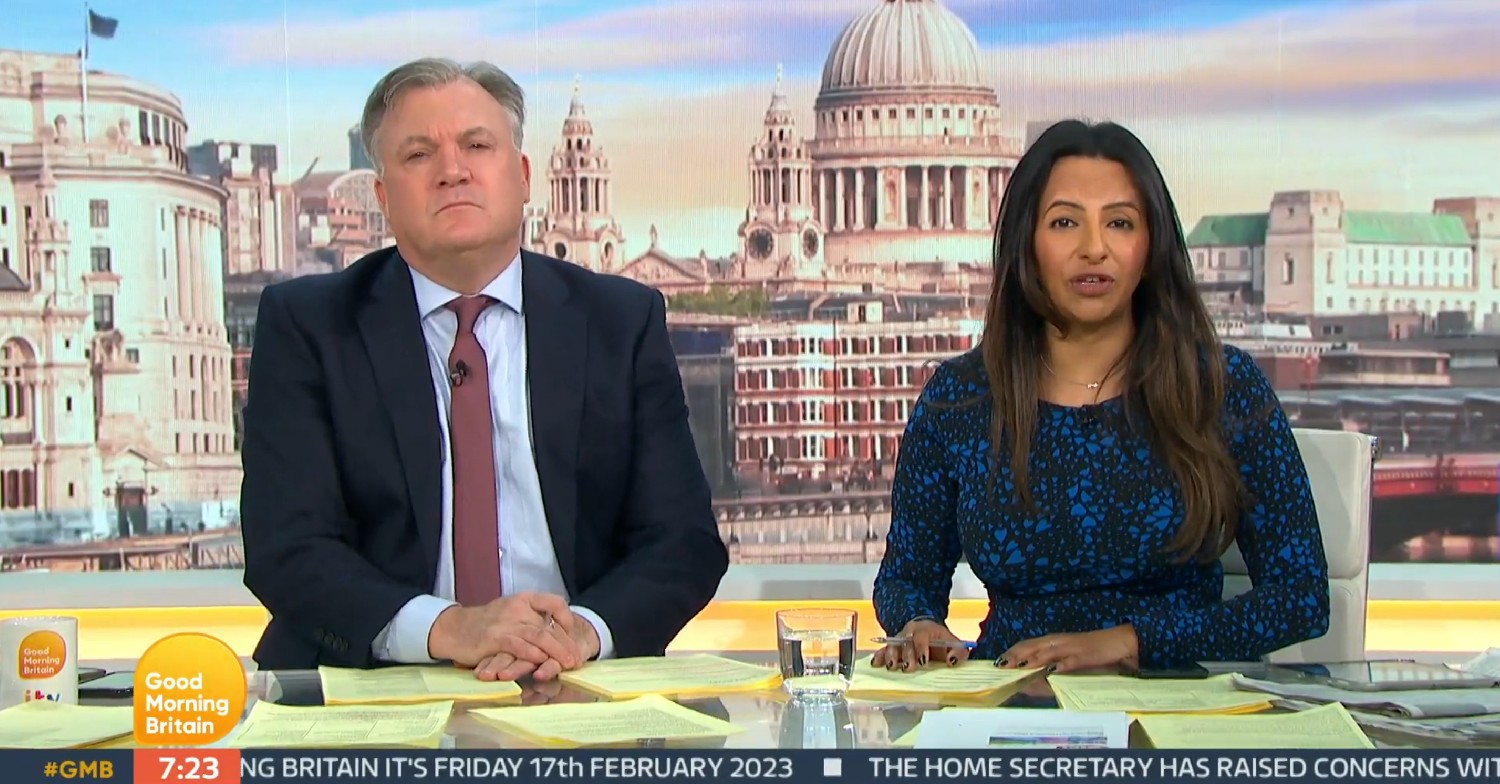 Ed Balls and Ranvir Singh on GMB today 