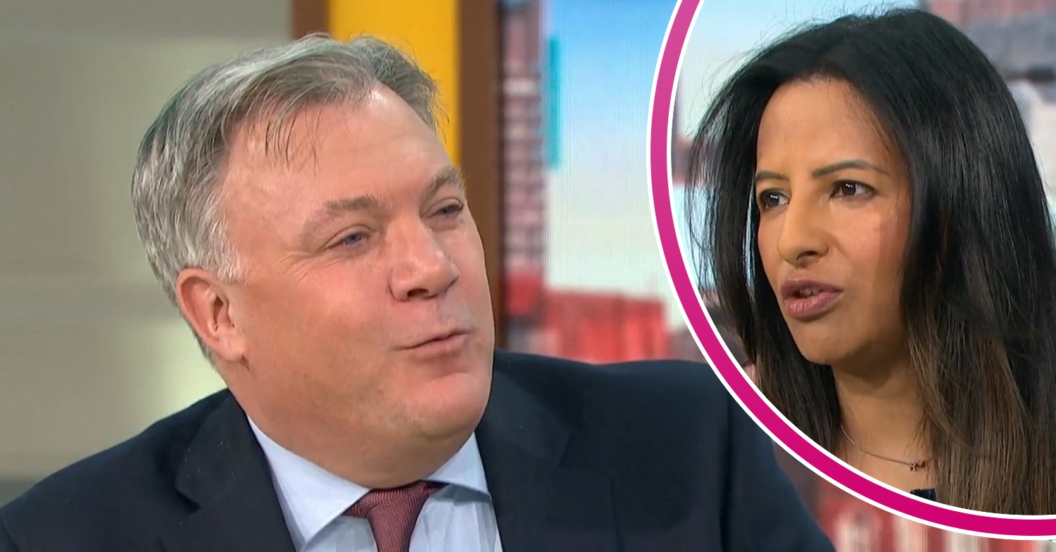 Ed Balls speaking on GMB today, Ranvir Singh looking concerned