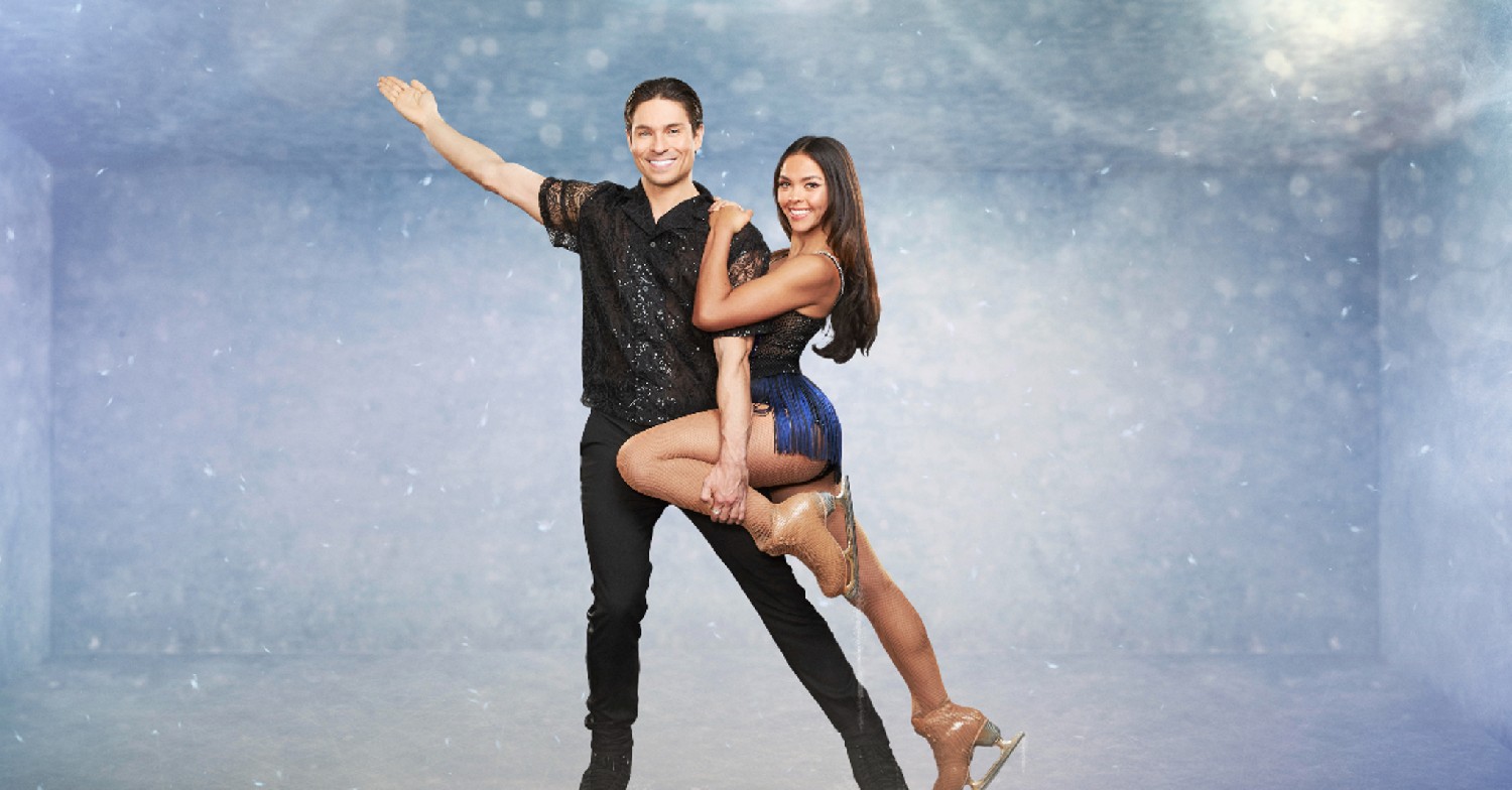 Joey Essex and Vanessa Bauer in a Dancing On Ice promo pic 