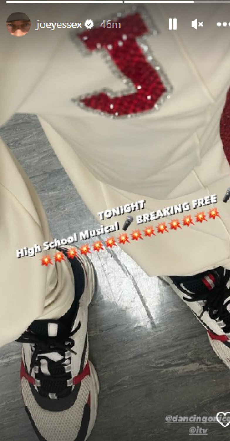 Dancing On Ice 2023 star Joey Essex shows outfit on Instagram