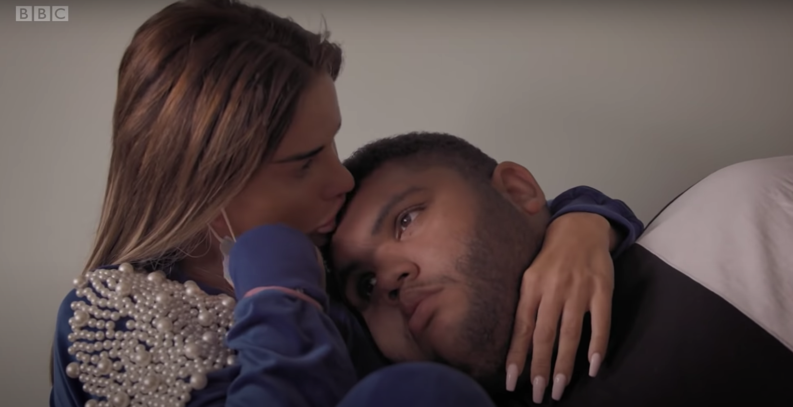 Katie Price kissing son Harvey in BBC documentary