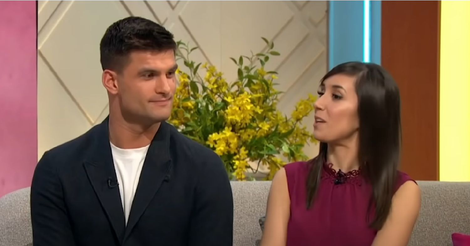 Aljaz Skorjanec and Janette Manrara speaking on Lorraine