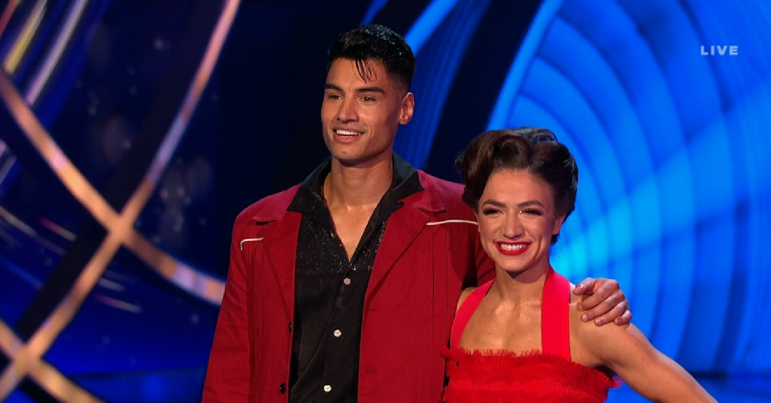 Siva Kaneswaran and partner Klabera on Dancing On Ice
