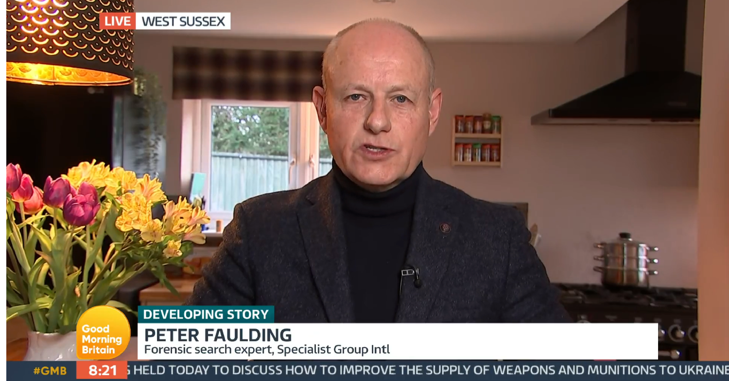 Peter Faulding speaking about Nicola Bulley on GMB today