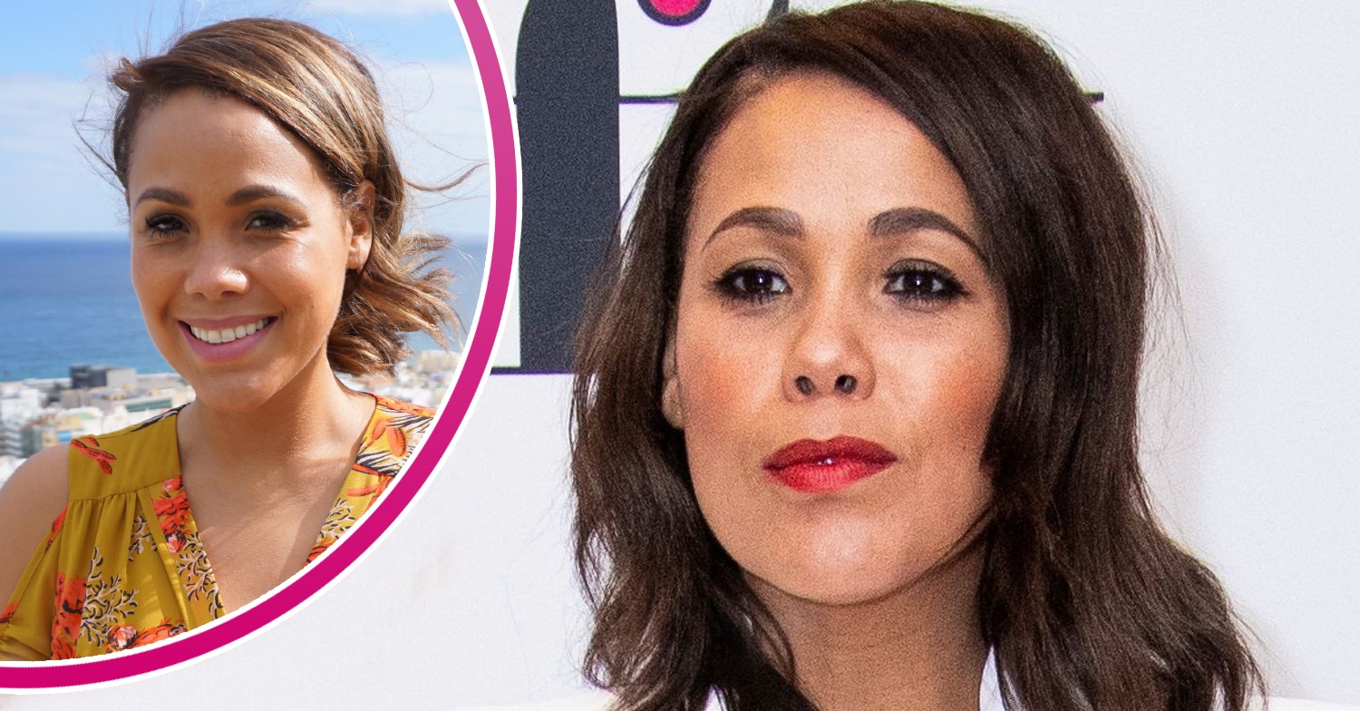 Jean Johansson smiling on A Place In The Sun, posing at event