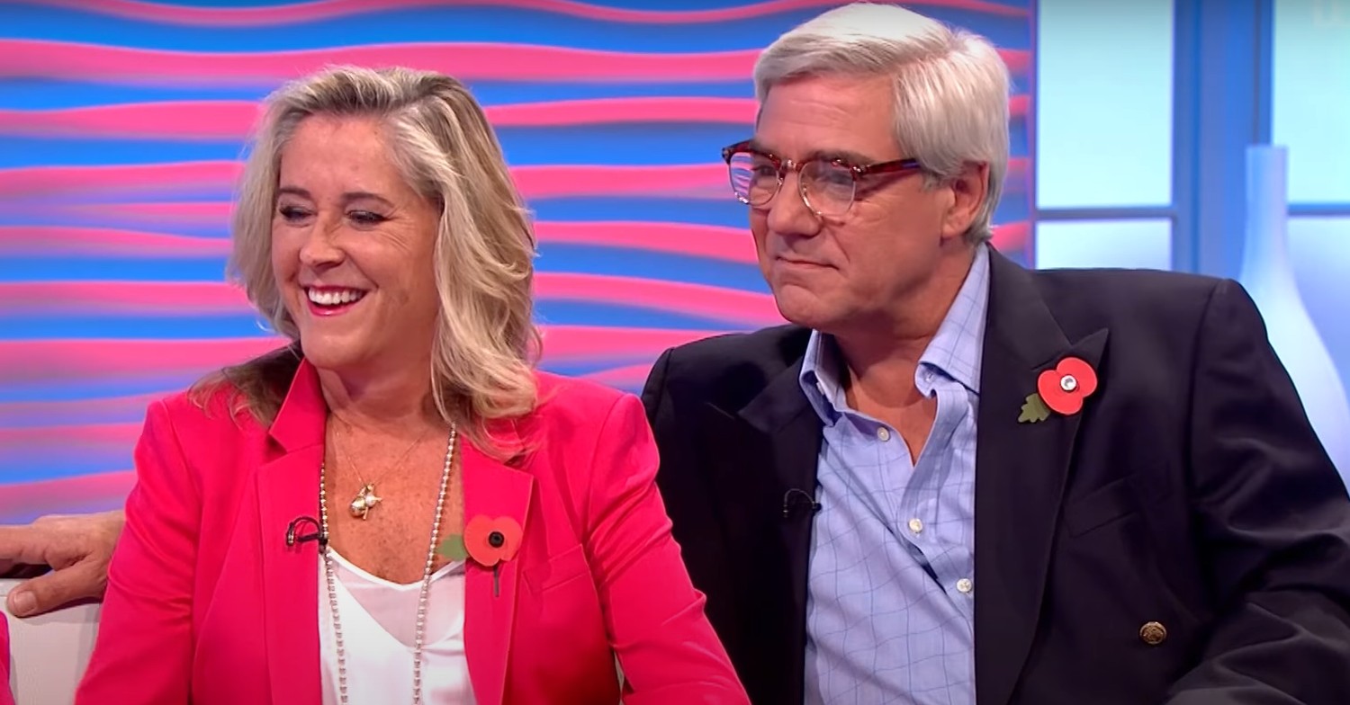 Steph and Dom smiling on Lorraine