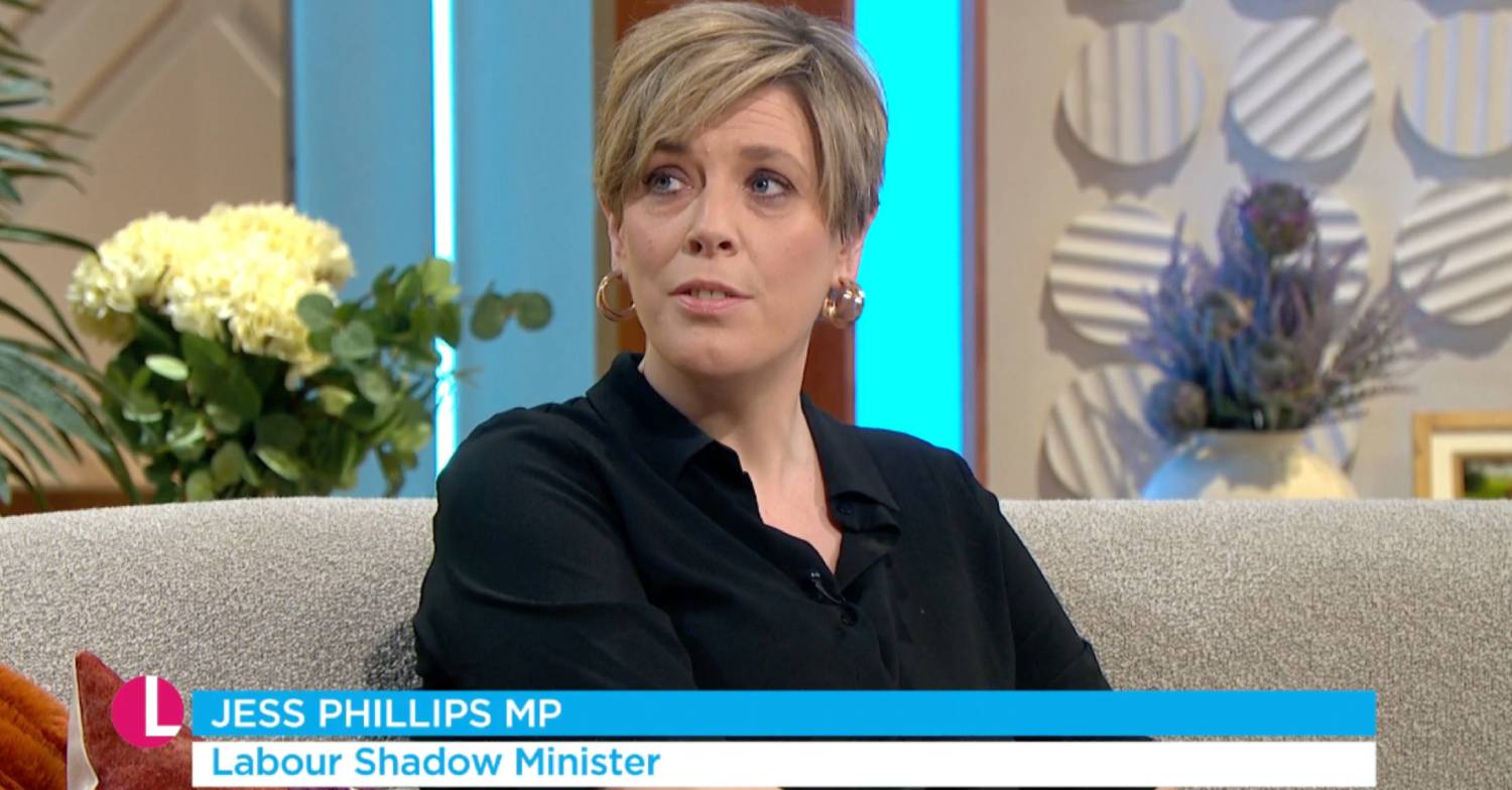 Jess Phillips appears on Lorraine today