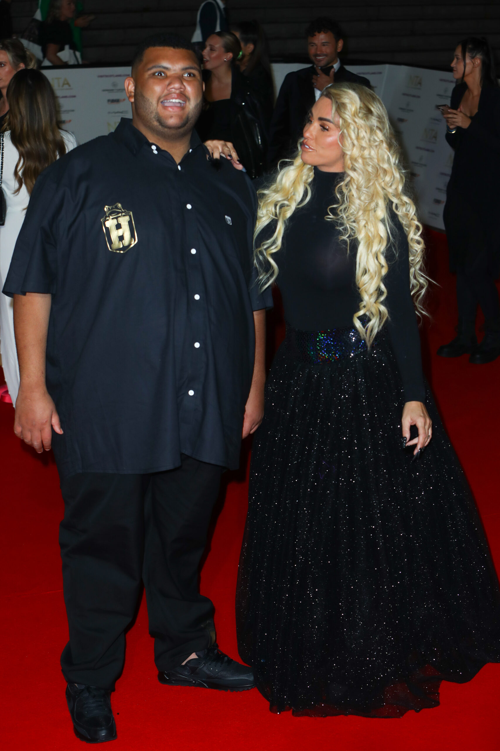 Harvey and Katie Price standing together on the red carpet