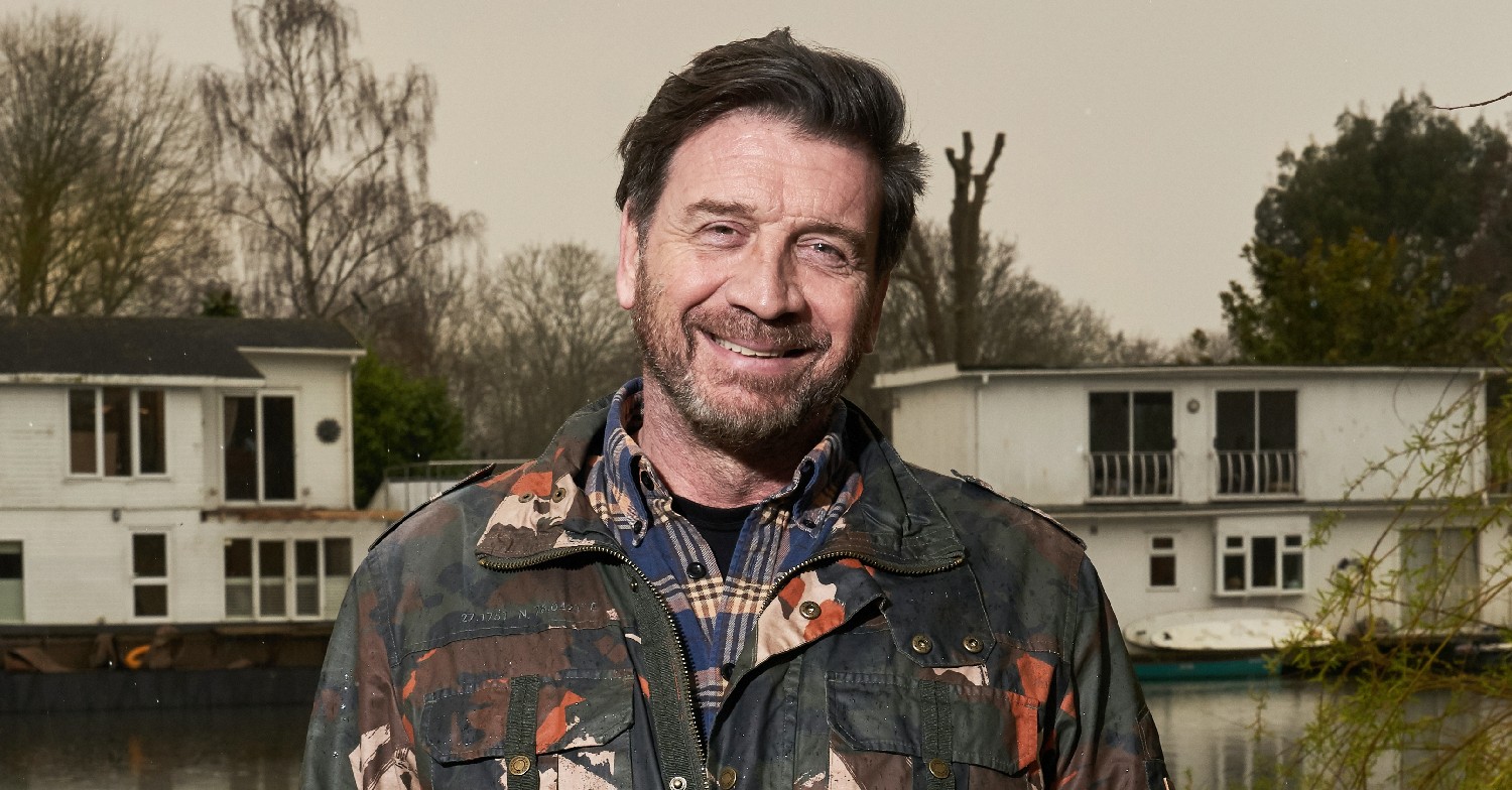 Nick Knowles smiling in Big House Clearout