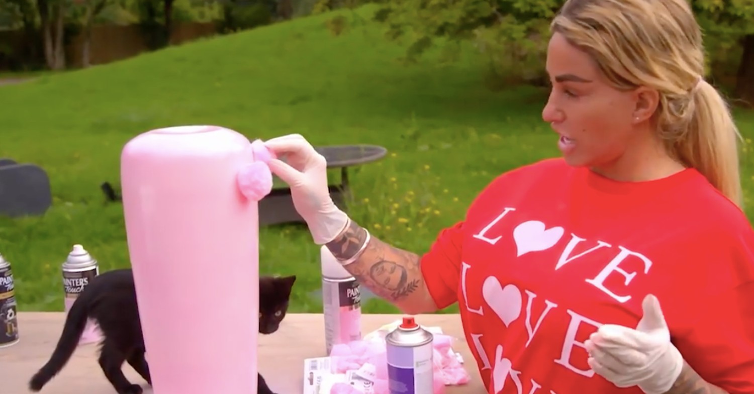 Katie Price during an episode of her show, Katie Price's Mucky Mansion