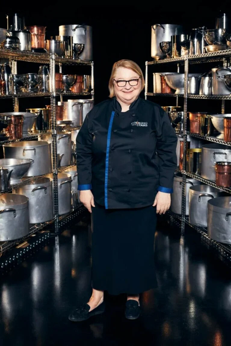 Rosemary Shrager smiles on Cooking With The Stars