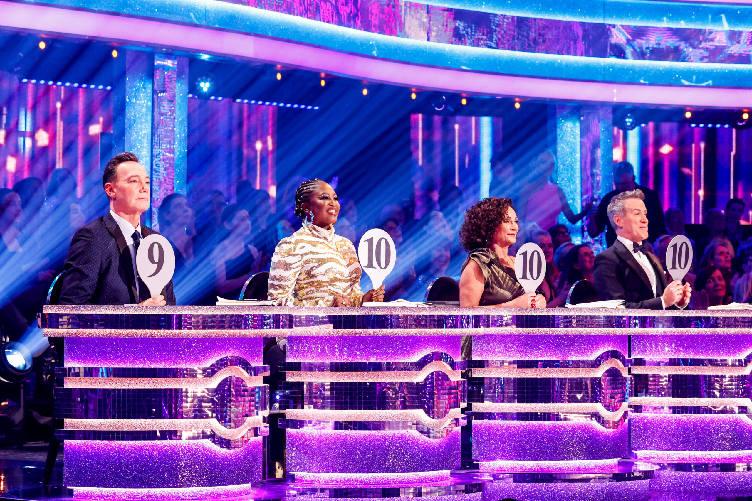The judges smile on Strictly Come Dancing