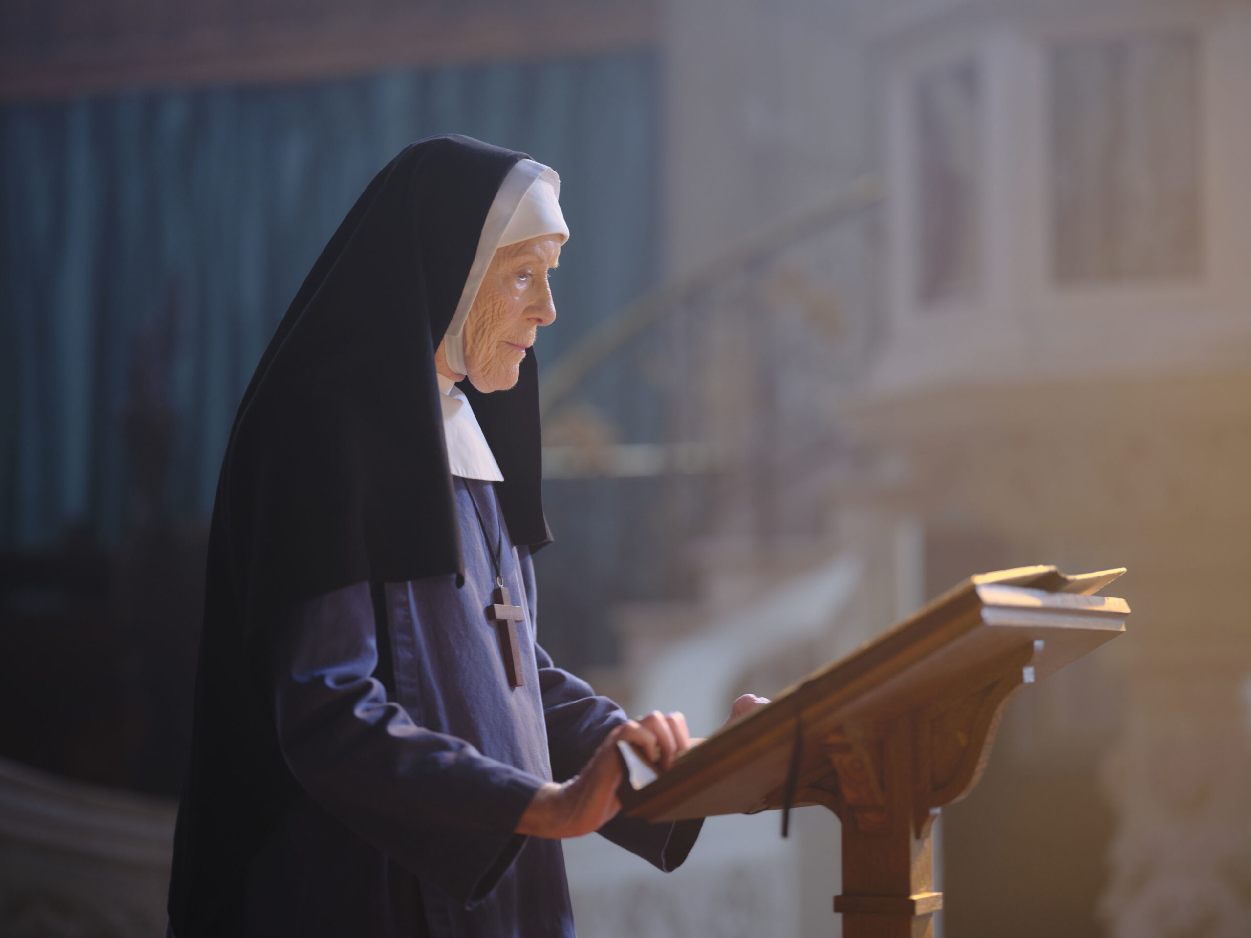 Sister Monica Joan at the wedding of Trixie and Matthew
