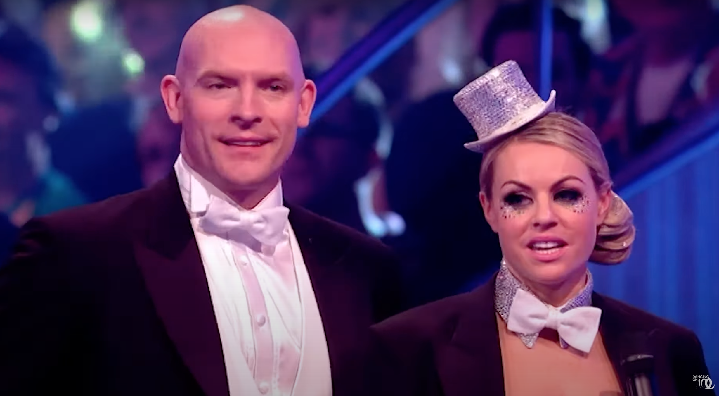Sean Rice with his skating partner on Dancing On Ice