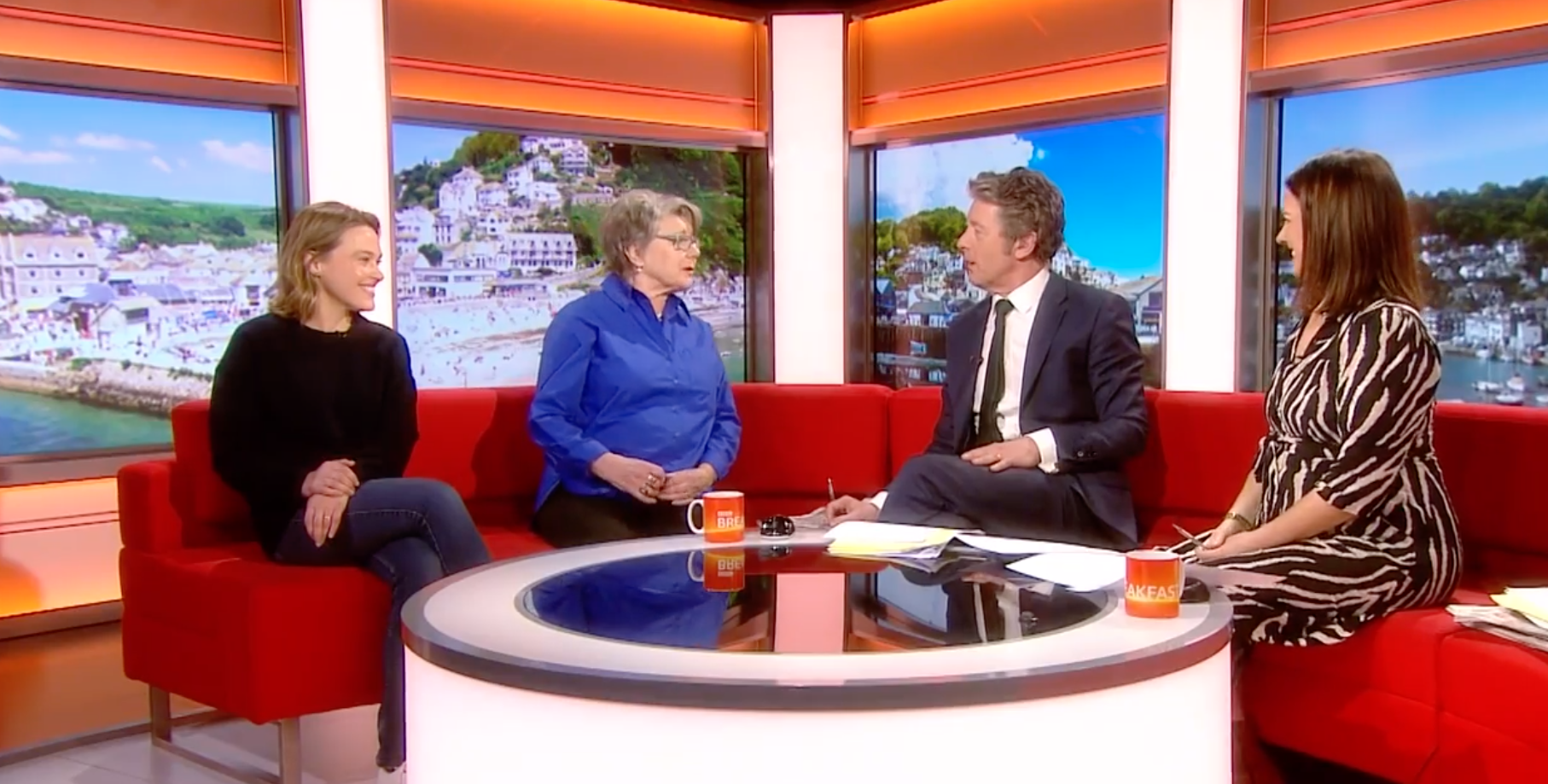Sally Bretton and Barbara Flynn on BBC Breakfast with Charlie Stayt and Nina Warhurst