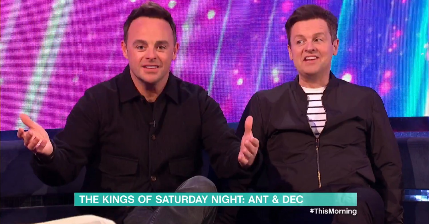 Ant and Dec on This Morning today 