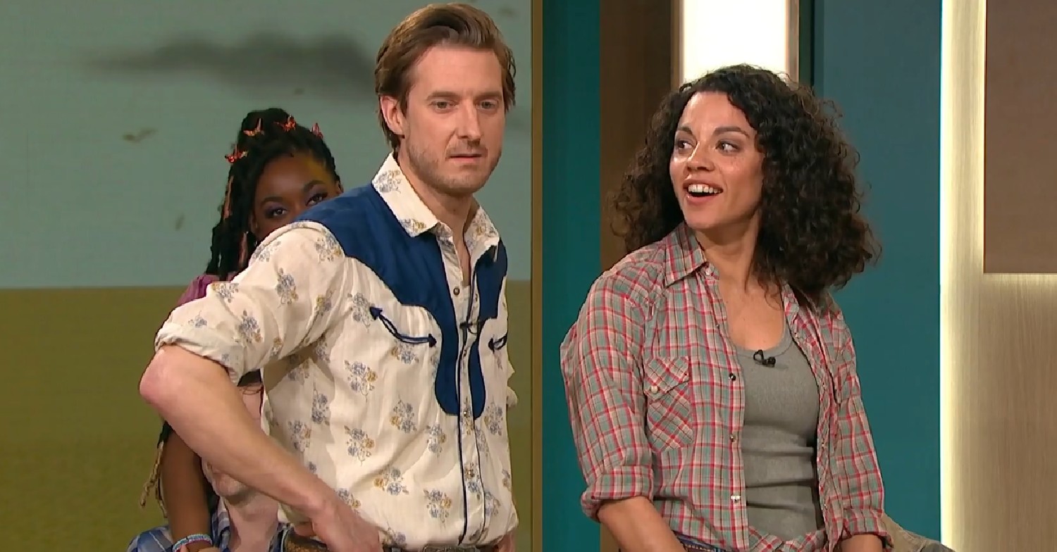 Arthur Darvill and Anoushka Lucas performing on This Morning
