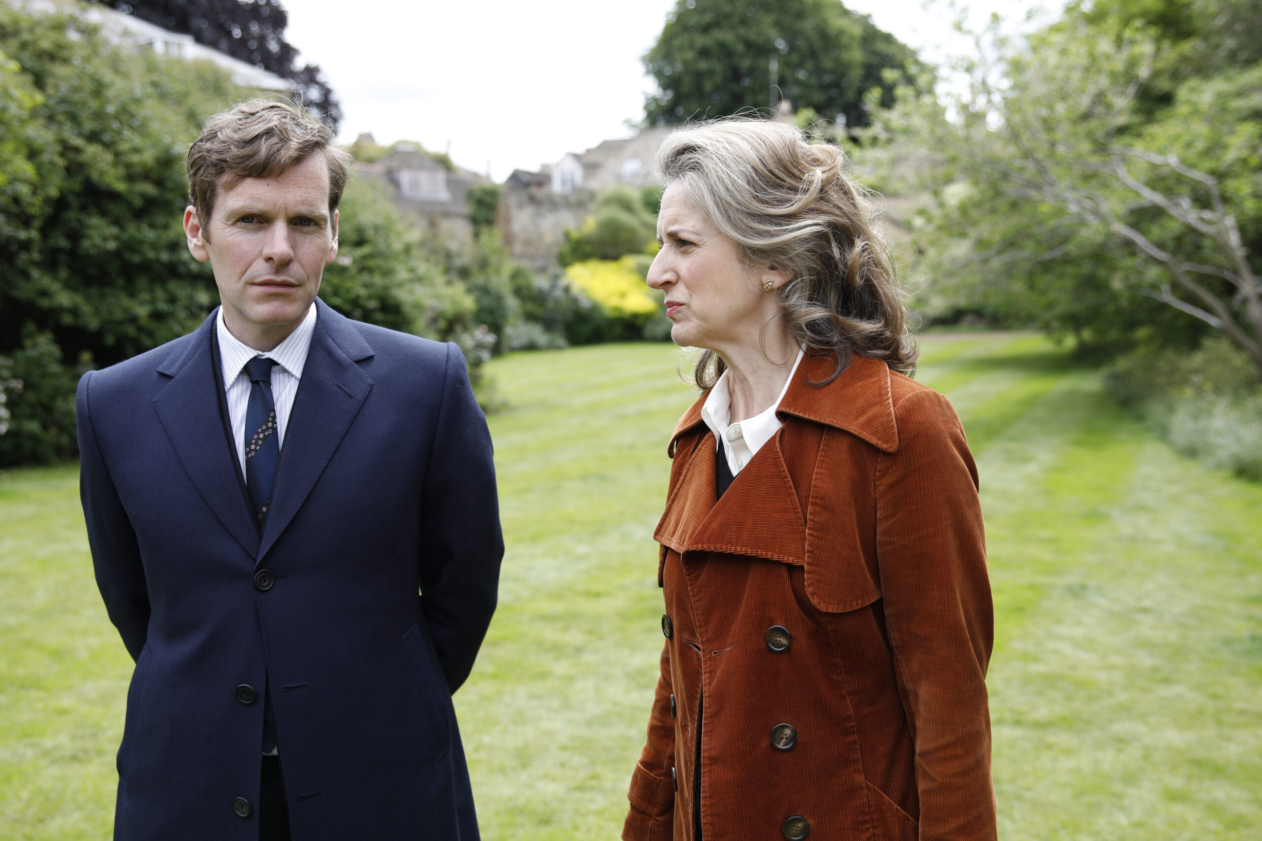 Shaun Evans and Abigail Thaw in the cast of Endeavour series 9
