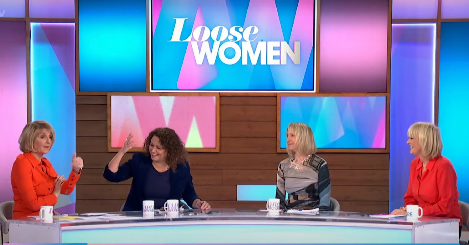 Kaye Adams, Nadia Sawalha, Carol McGiffin, Jane Moore on Loose Women today 