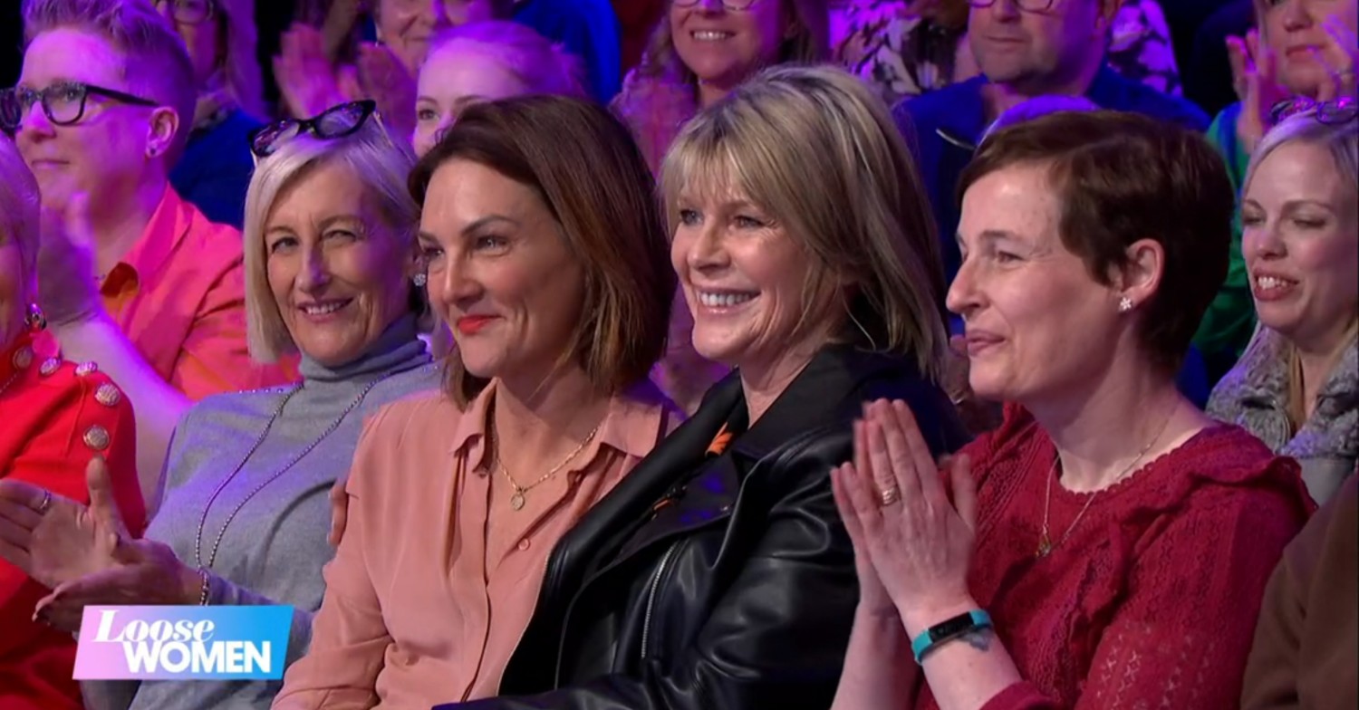 Ruth Langsford sitting in the audience on Loose Women today