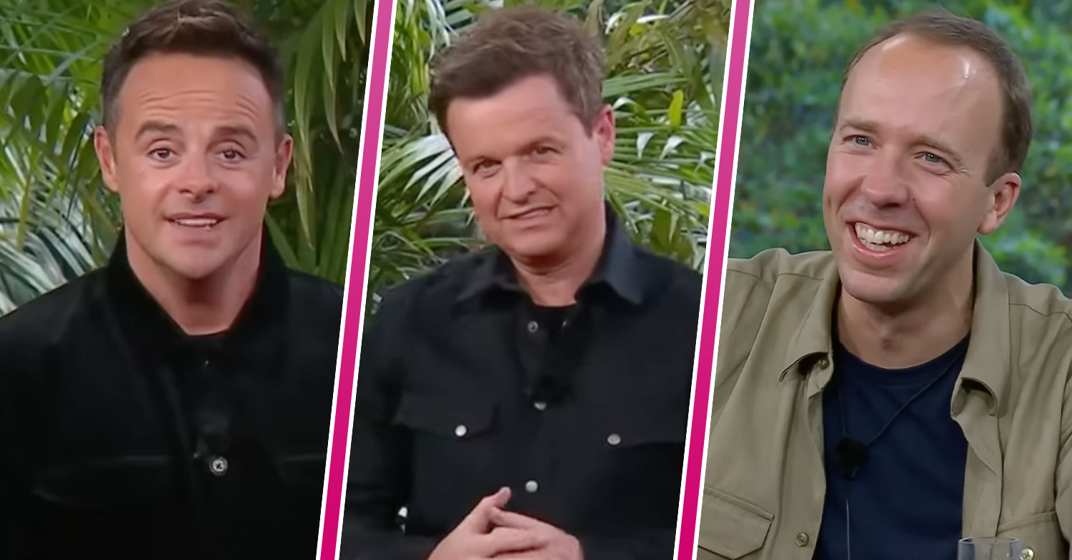 Ant and Dec with Matt Hancock