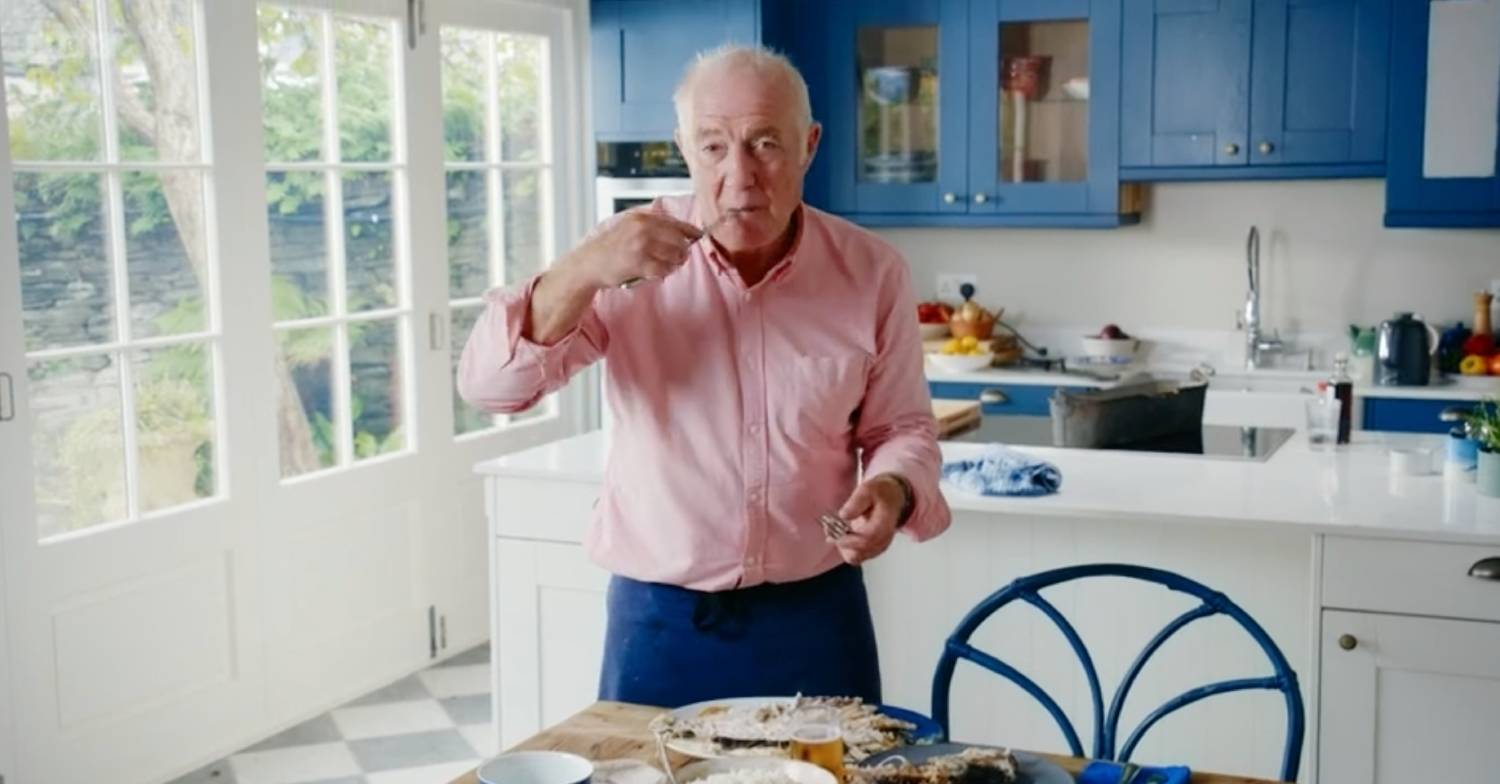 Rick Stein eats a fish eye