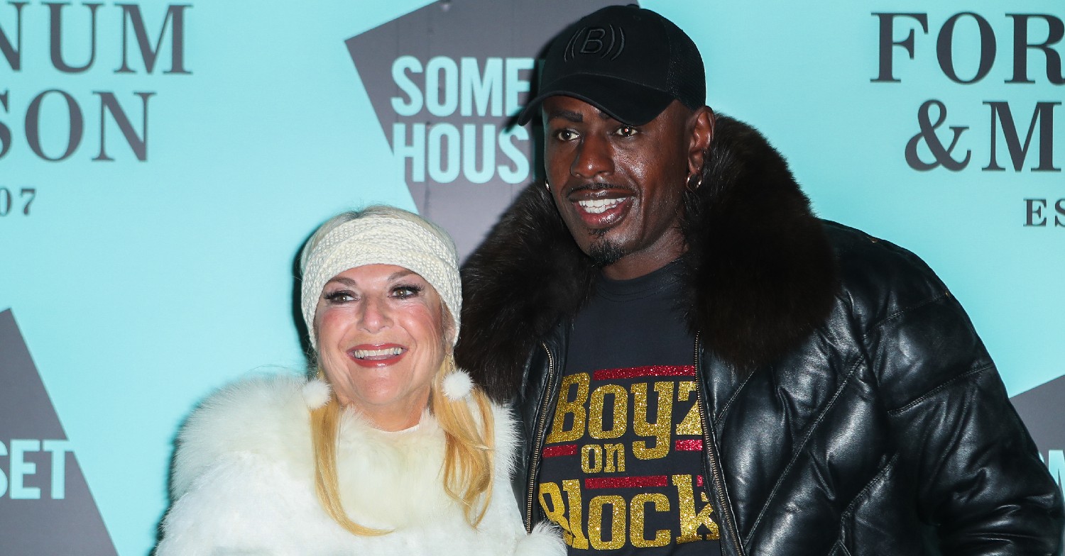 Vanessa Feltz and Ben posing at an event 