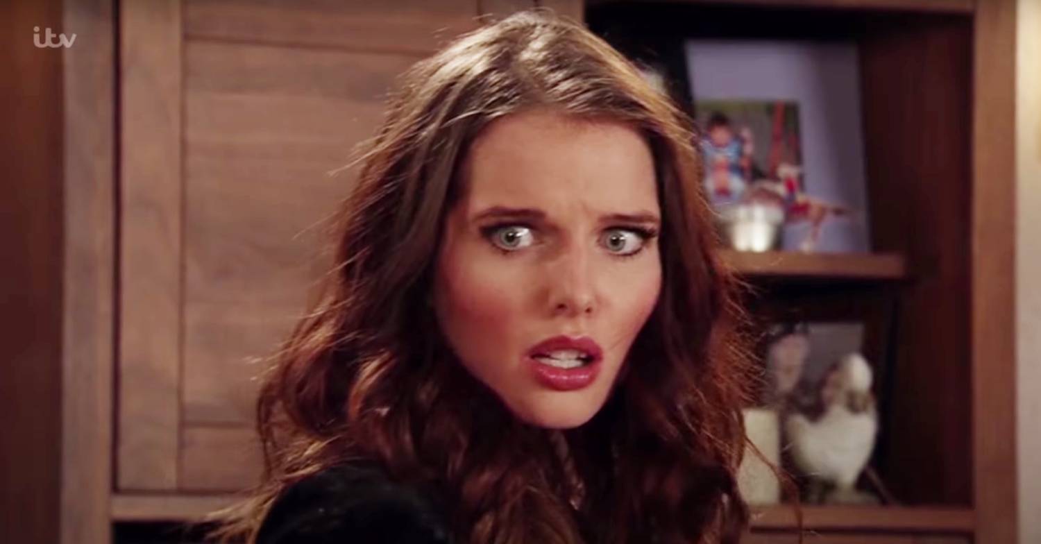 Helen Flanagan looks panicked as Rosie in Corrie