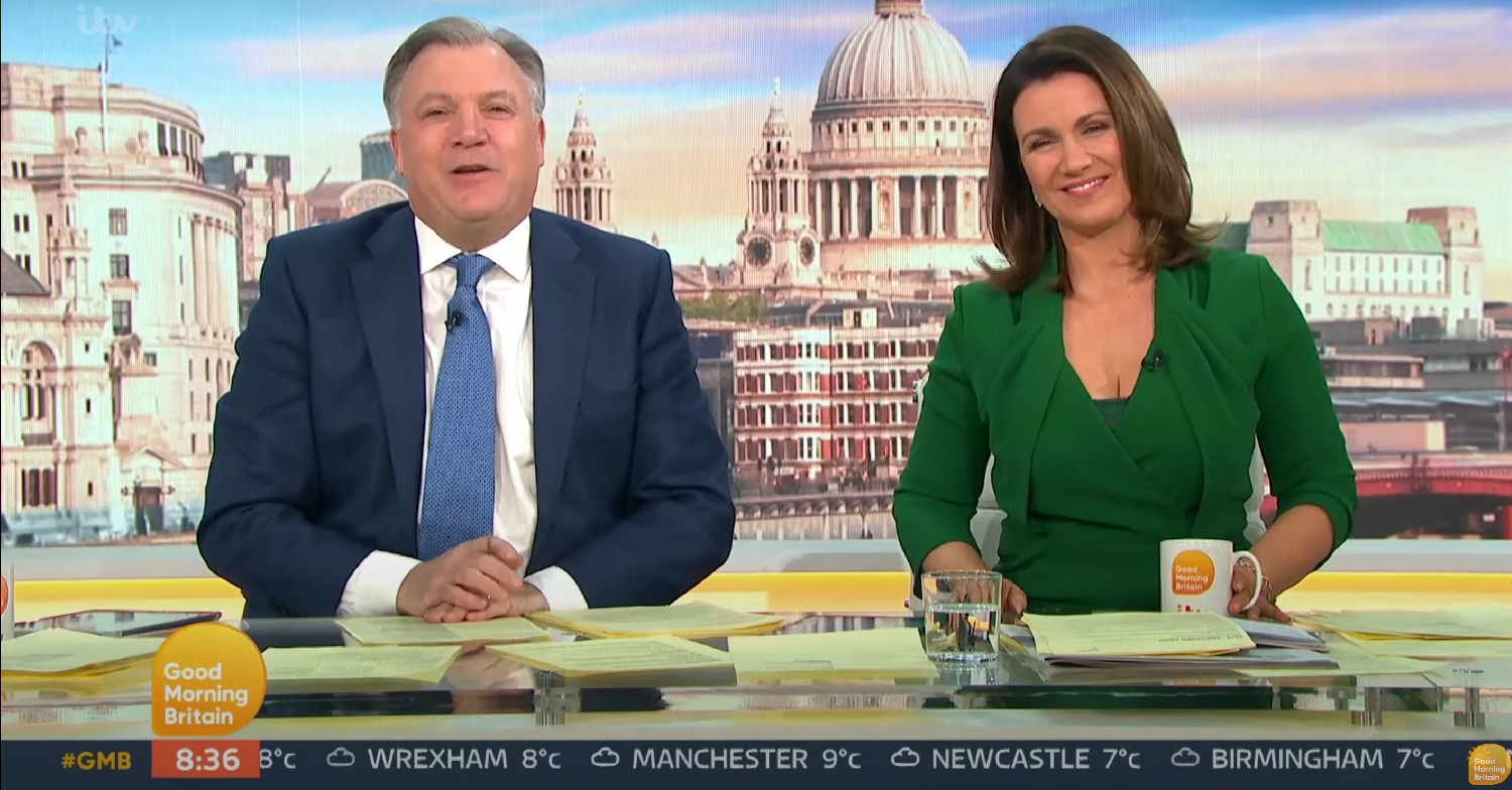 Ed Balls and Susanna Reid on Good Morning Britain 