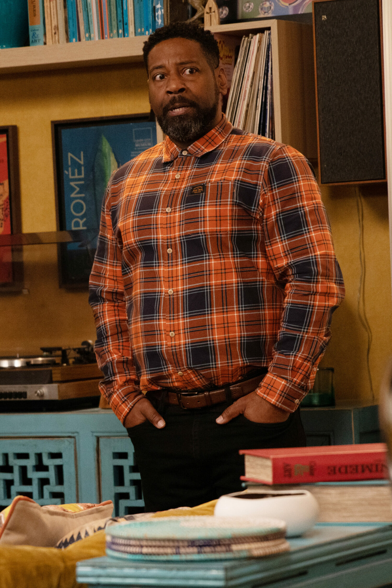 Charles on Emmerdale with his hands in his pockets 