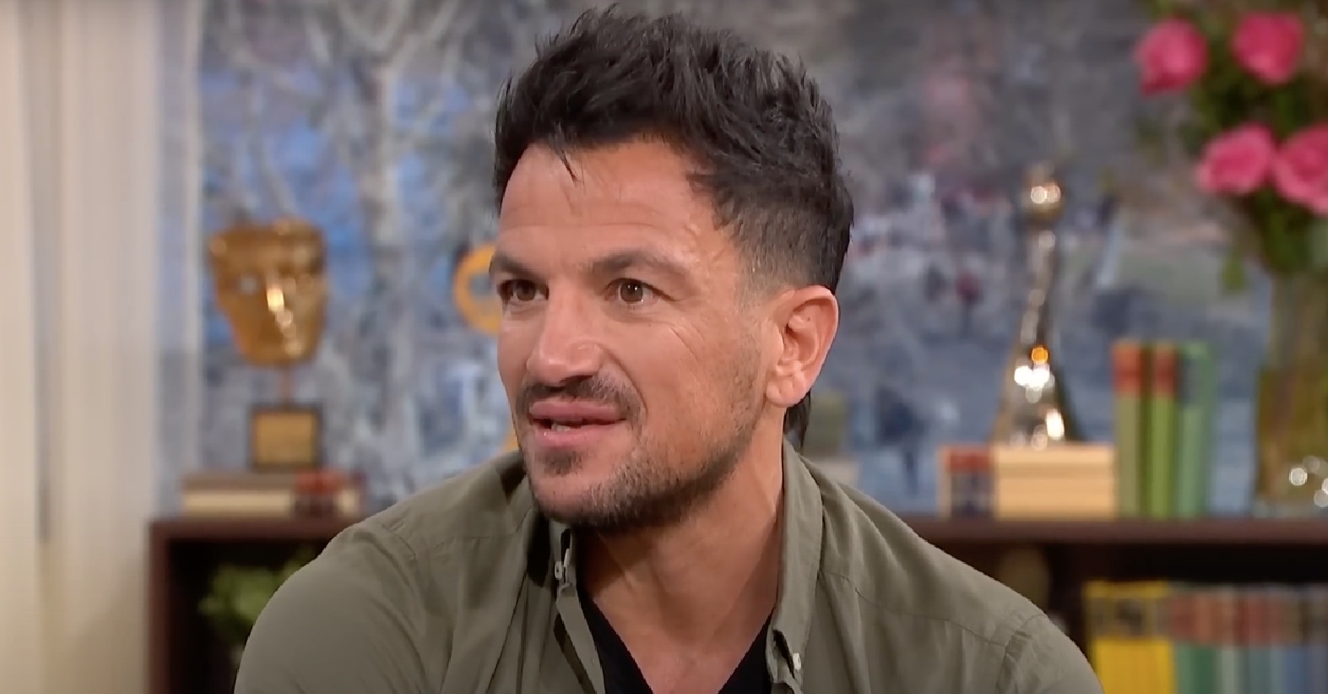 Peter Andre looking shocked on This Morning