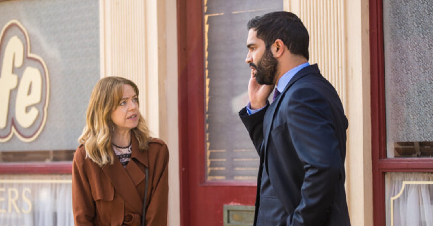 Georgia Taylor and Charlie on Coronation Street