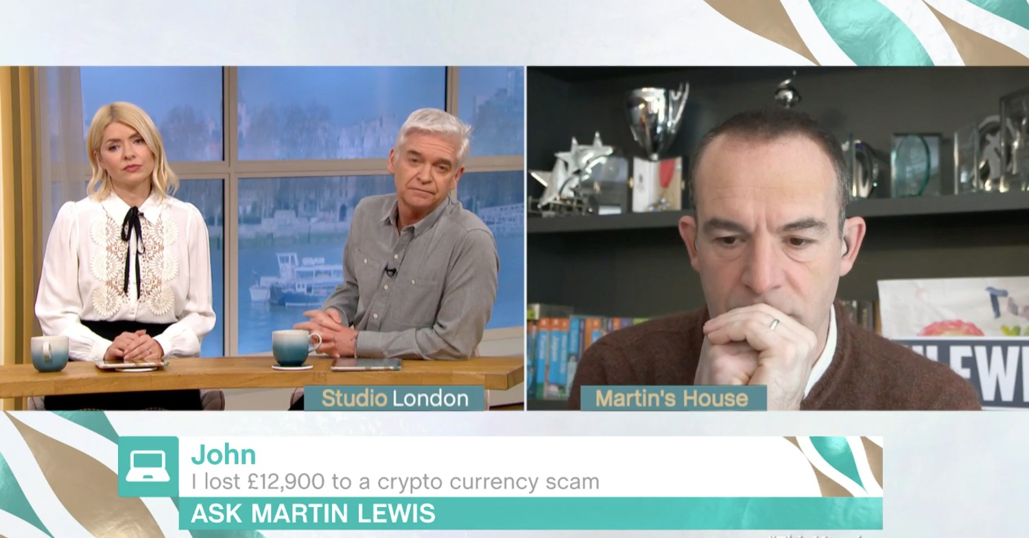 Holly and Phil talking to money expert Martin Lewis on This Morning