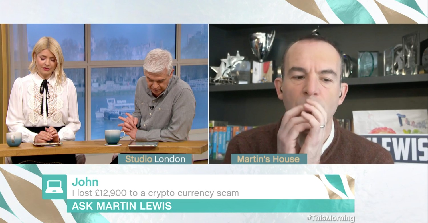 Martin Lewis and Holly and Phil on This Morning 