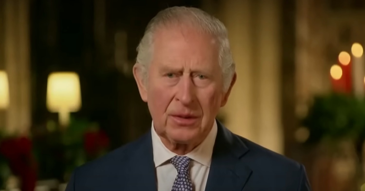 King Charles looking stern