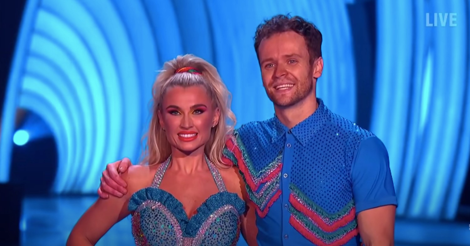 Billie Faires competing on Dancing On ice