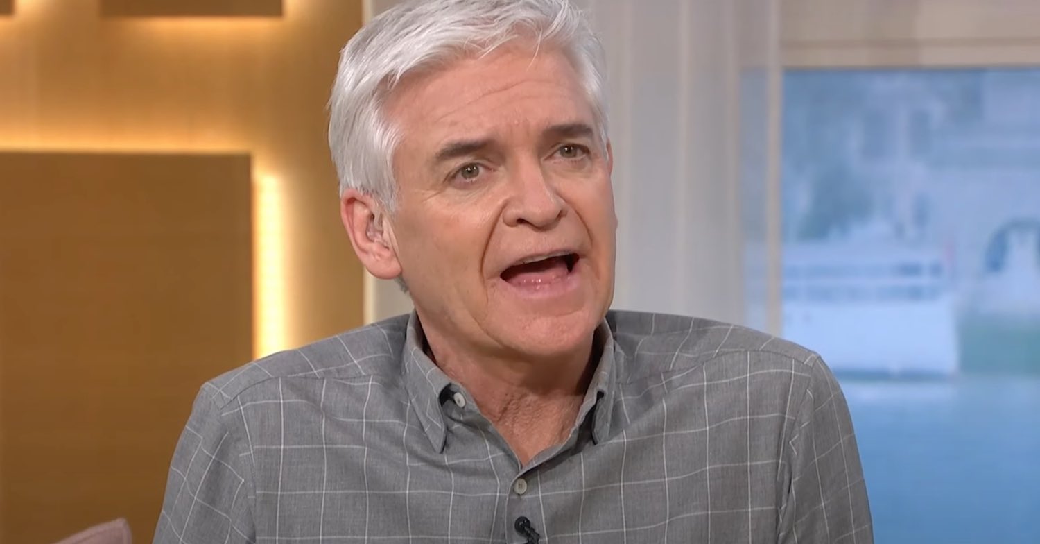 Phillip Schofield looking angry on This Morning 