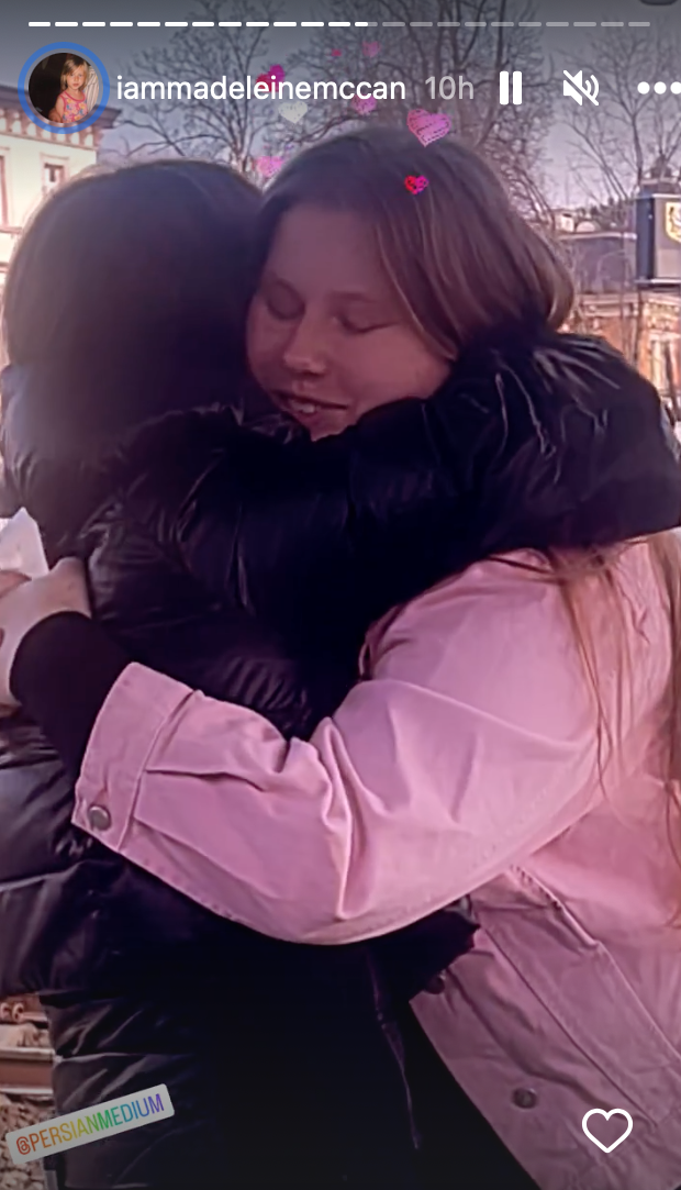 I am Madeleine McCann girl Julia hugging Dr Fia