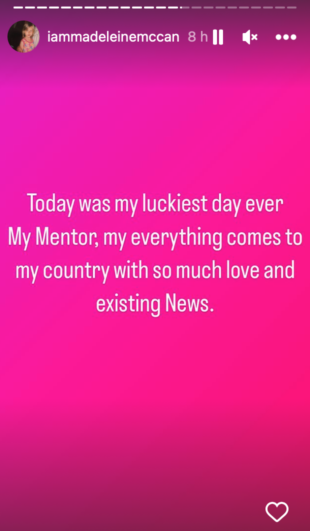 Instagram update written on a pink background