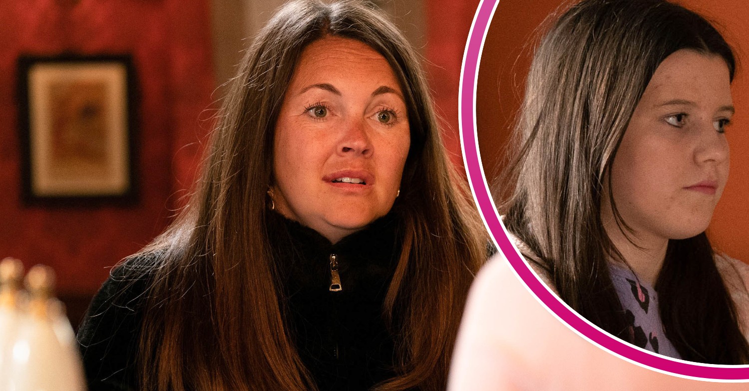 Stacey looking desperate and Lily looking upset in EastEnders