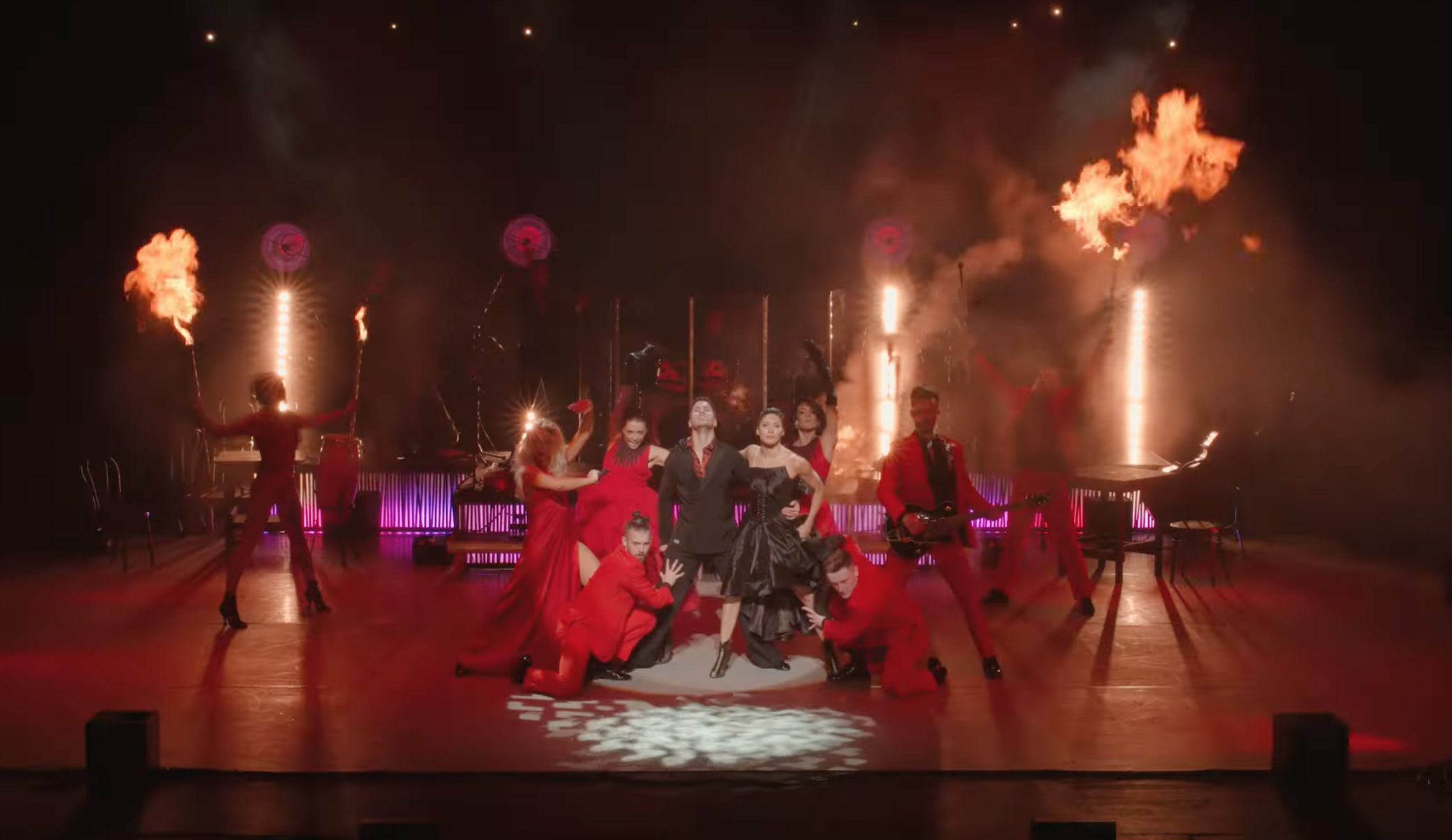 Strictly stars Karen Hauer and Gorka Marquez performing in Firedance