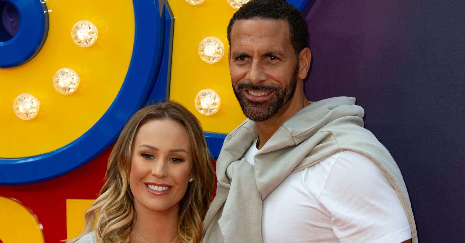 Kate and Rio Ferdinand posing on a red carpet