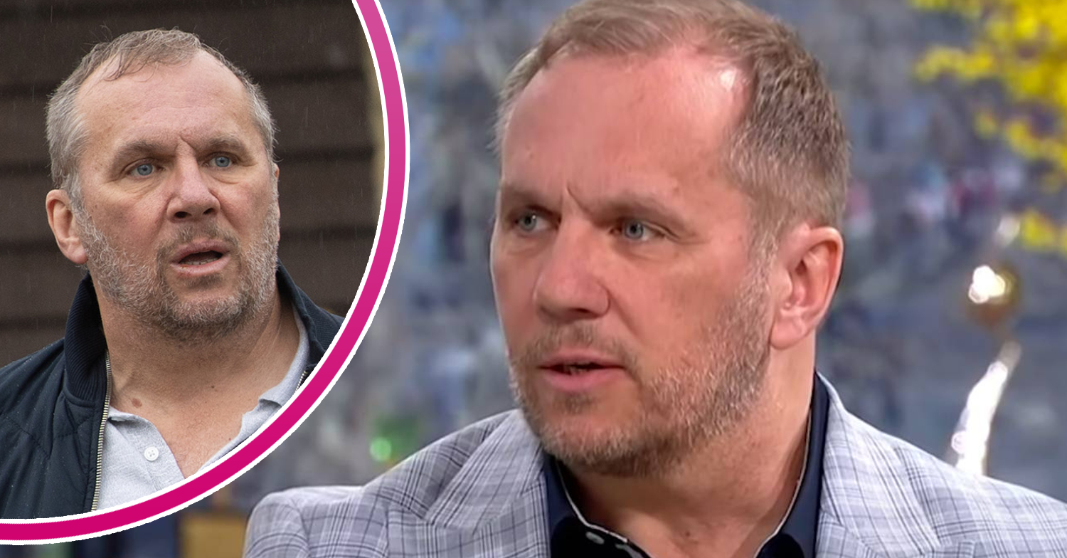 Emmerdale's Dean Andrews and, in a bubble, Will