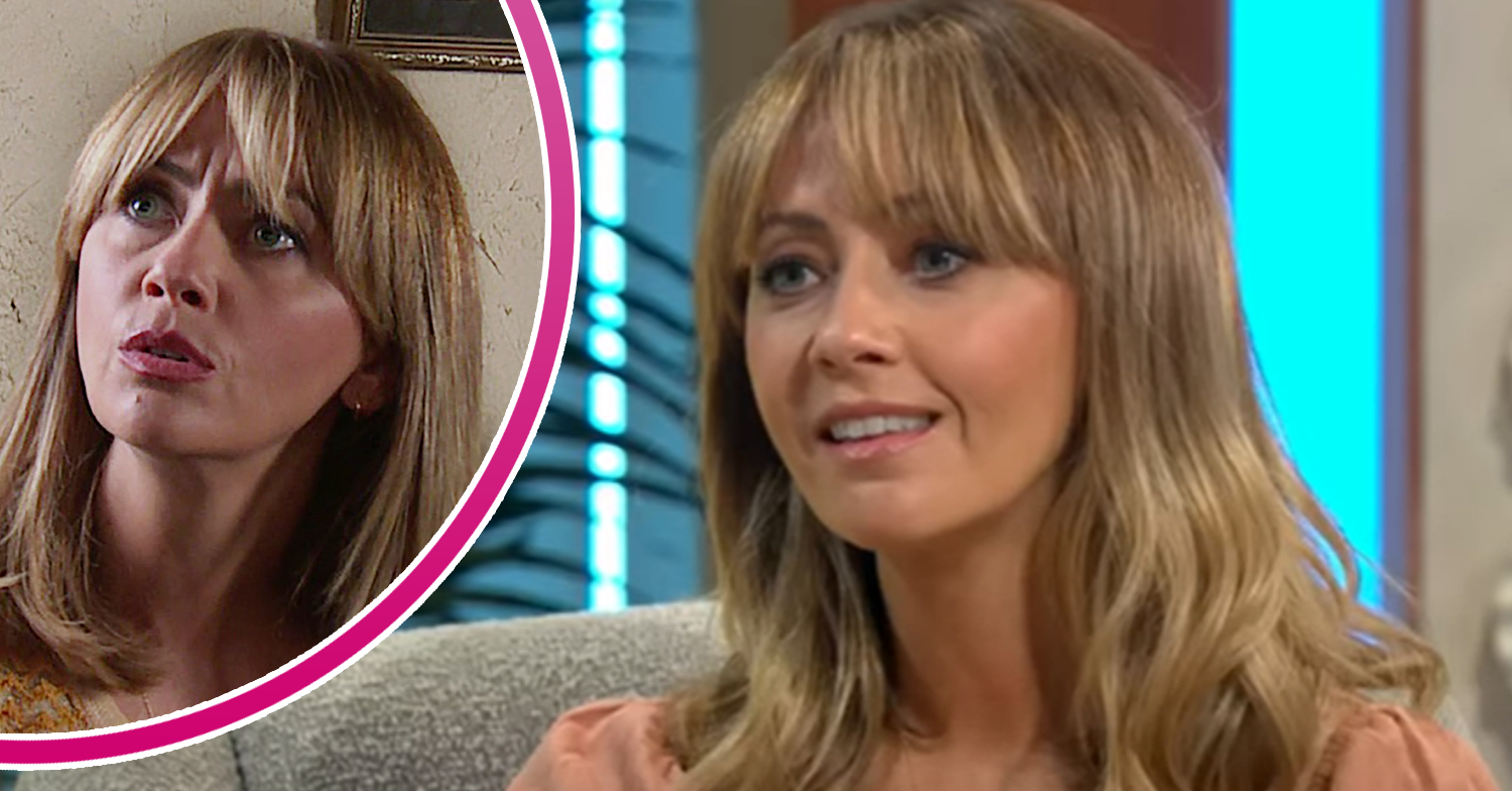 Coronation Street's Samia and, in a bubble, Maria