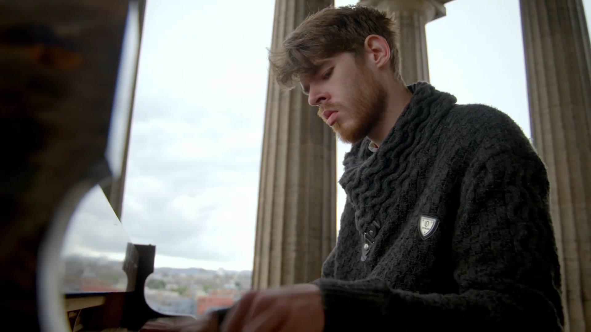Sean plays on The Piano