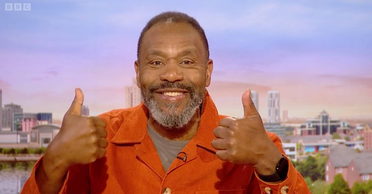 Sir Lenny Henry gives two thumbs up on BBC Breakfast today
